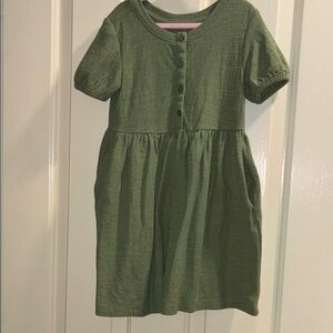 Cat & Jack Olive Green Casual Kids Dress
